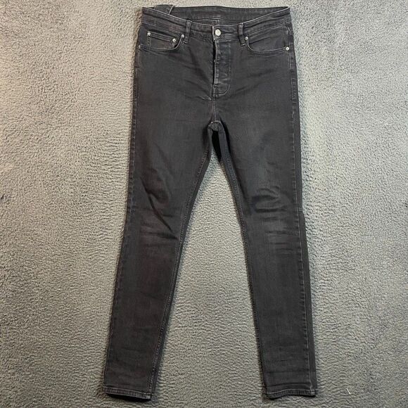 Ksubi Jeans Mens 33x33 Black Chitch Skinny Fit Stretch Denim Designer
